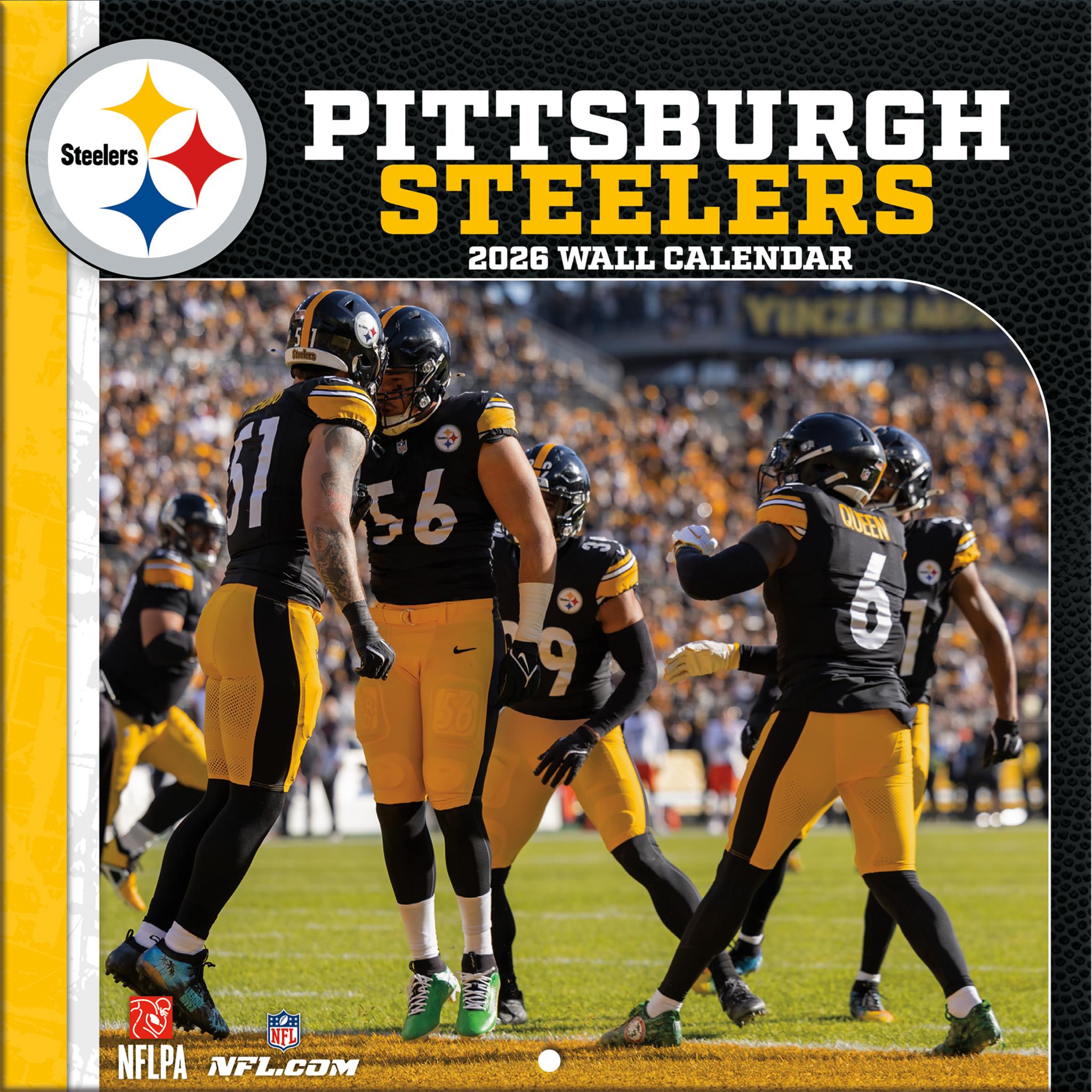 Calendrier miniature 2026 des Steelers de Pittsburgh (NFL) - Disponible uniquement en ligne