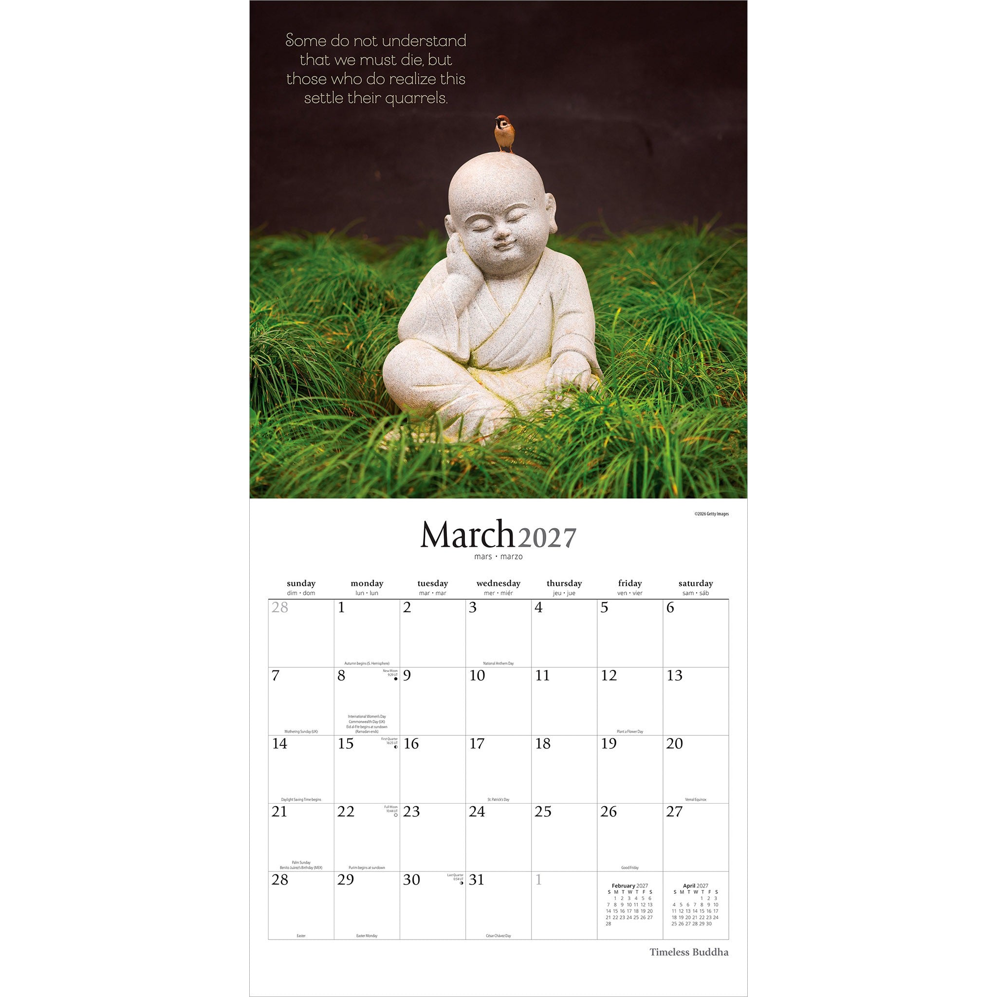 Timeless Buddha 2027 Wall Calendar