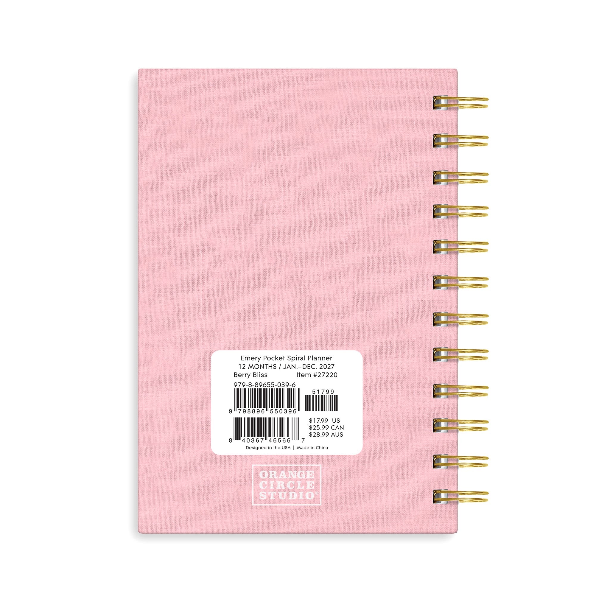 Berry Bliss Emery 2027 Engagement Calendar