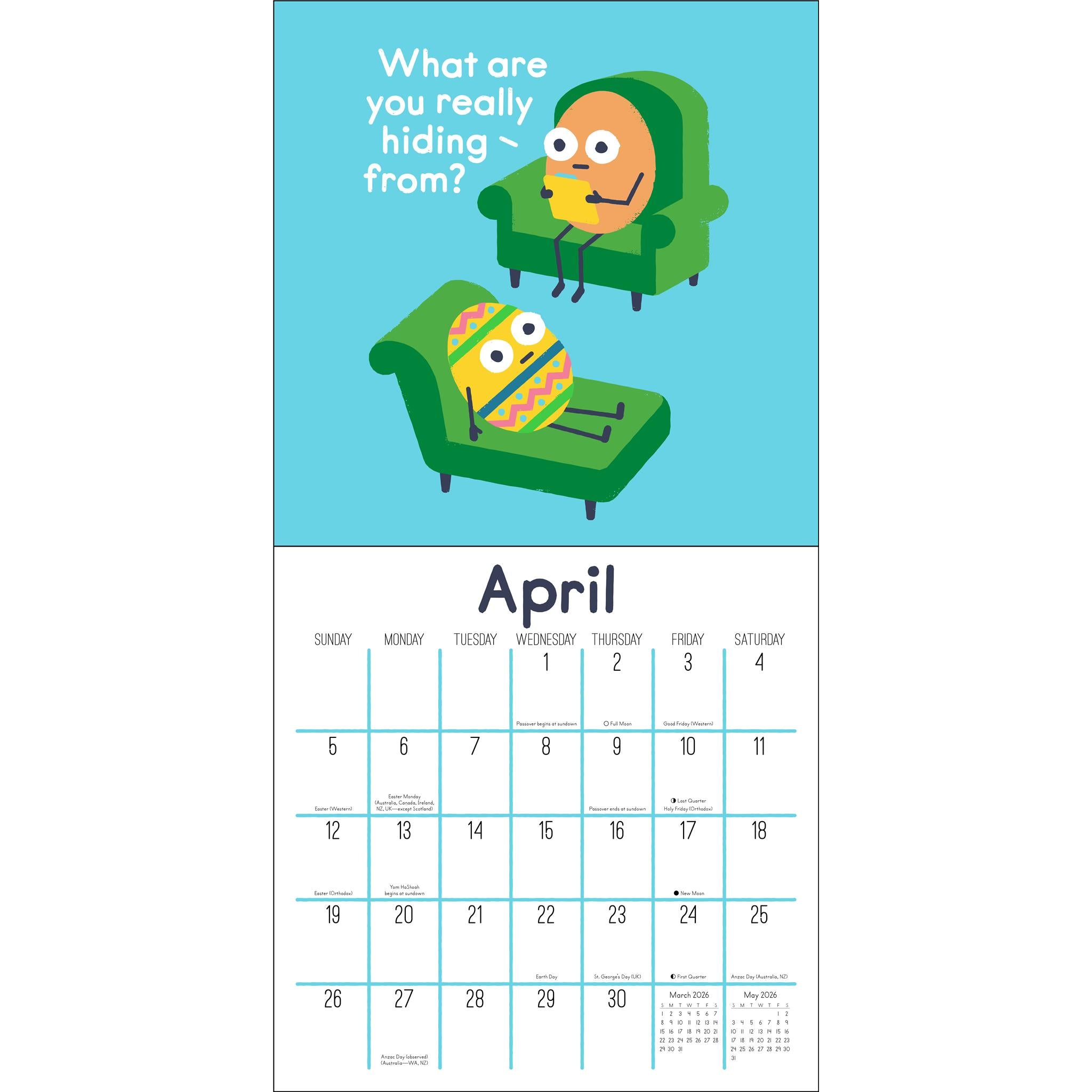 Art Of David Olenick 2026 Wall Calendar - Online Only