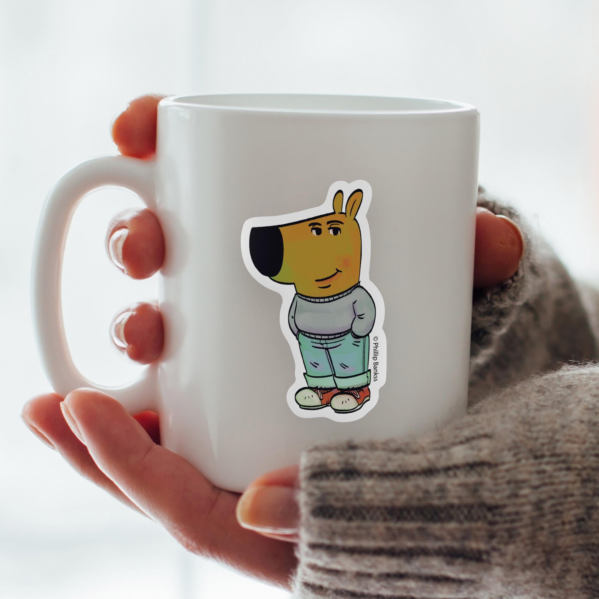 Autocollant vinyle Chill Guy