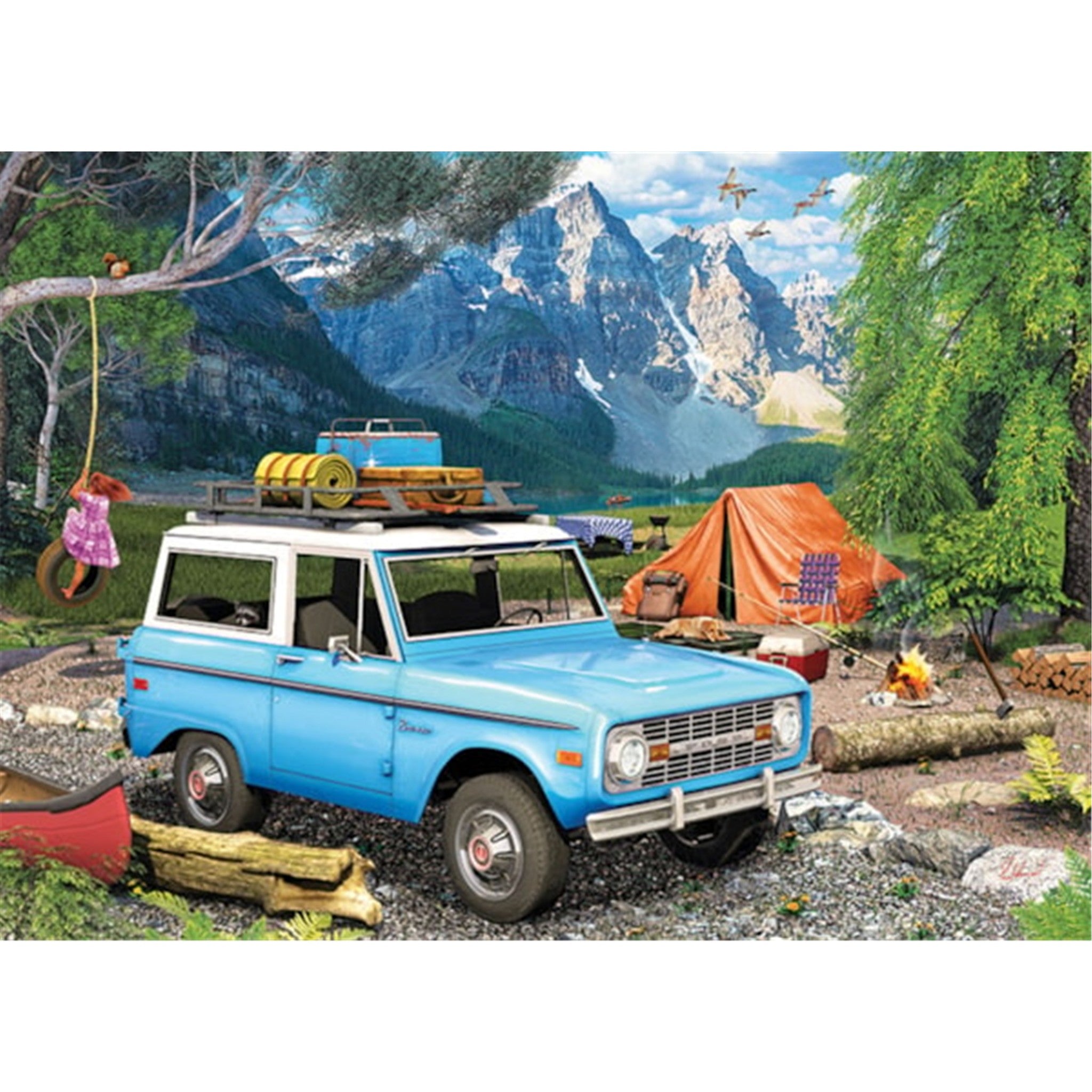 Back Woods Bronco 1000 Piece Puzzle