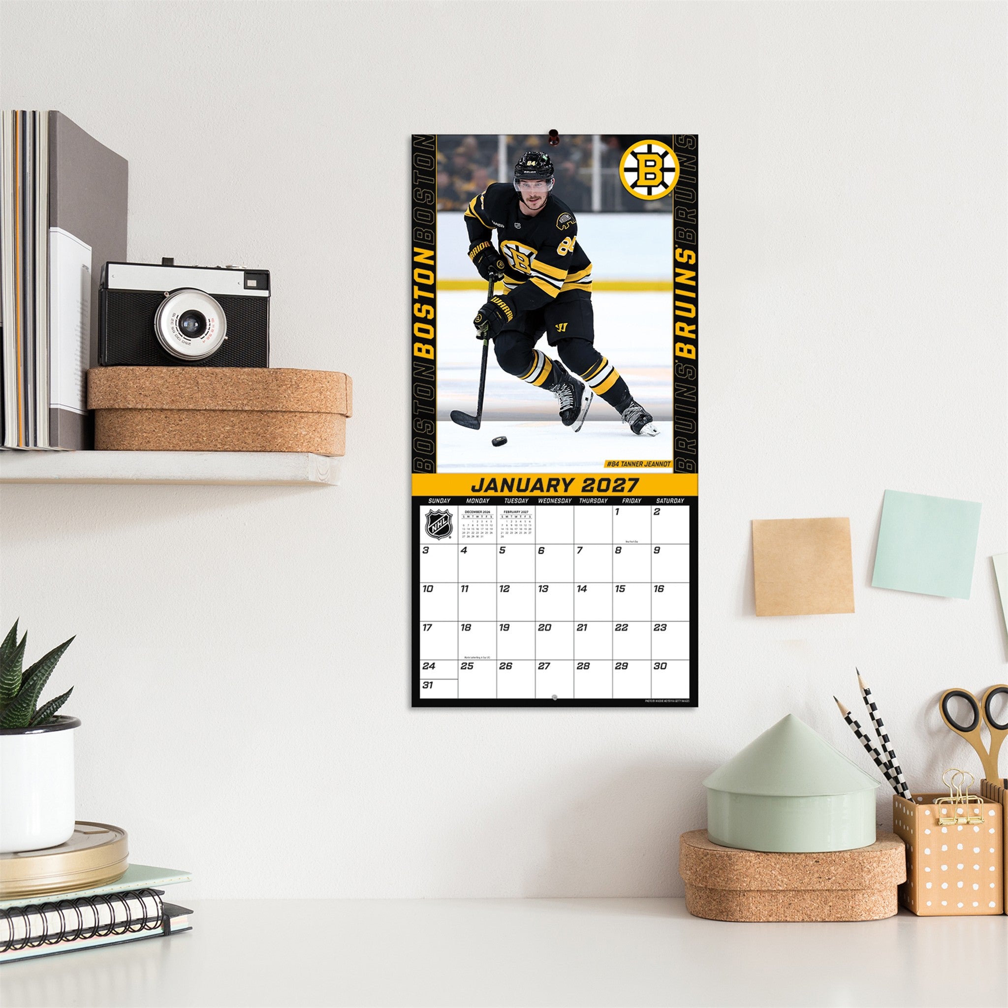 NHL Boston Bruins 2027 Mini Calendar