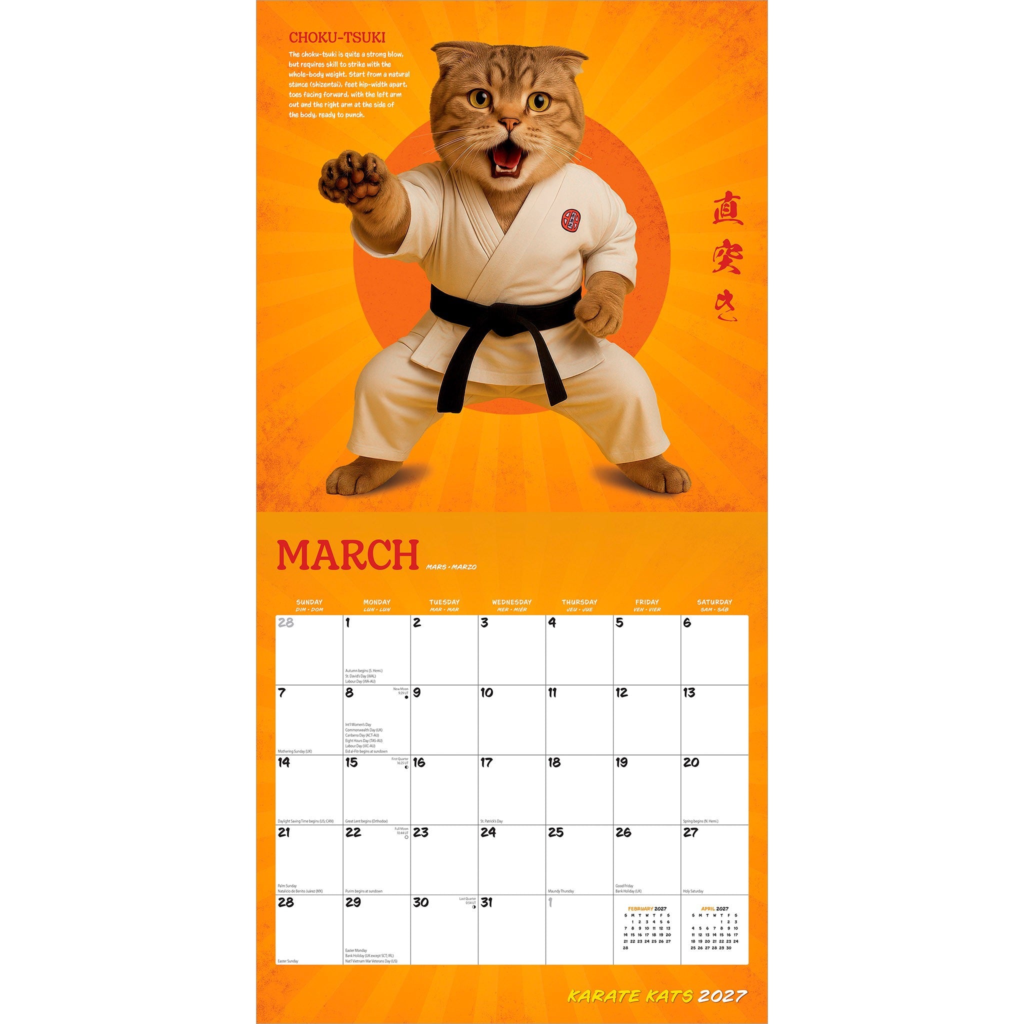 Karate Kats 2027 Wall Calendar