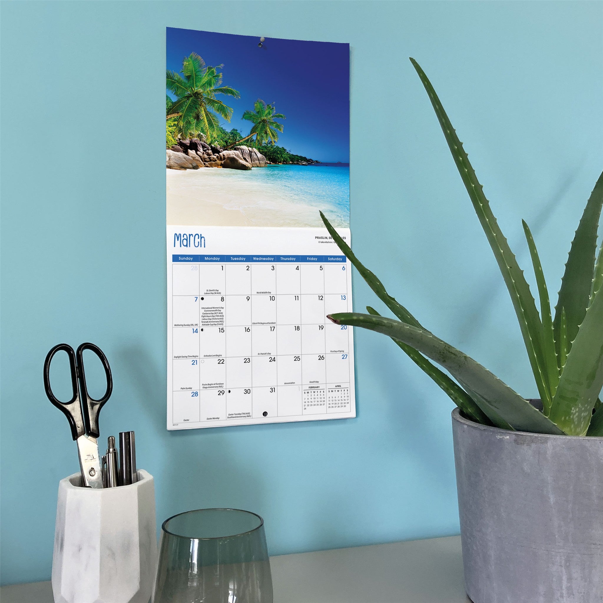 Mini calendrier Plages 2027