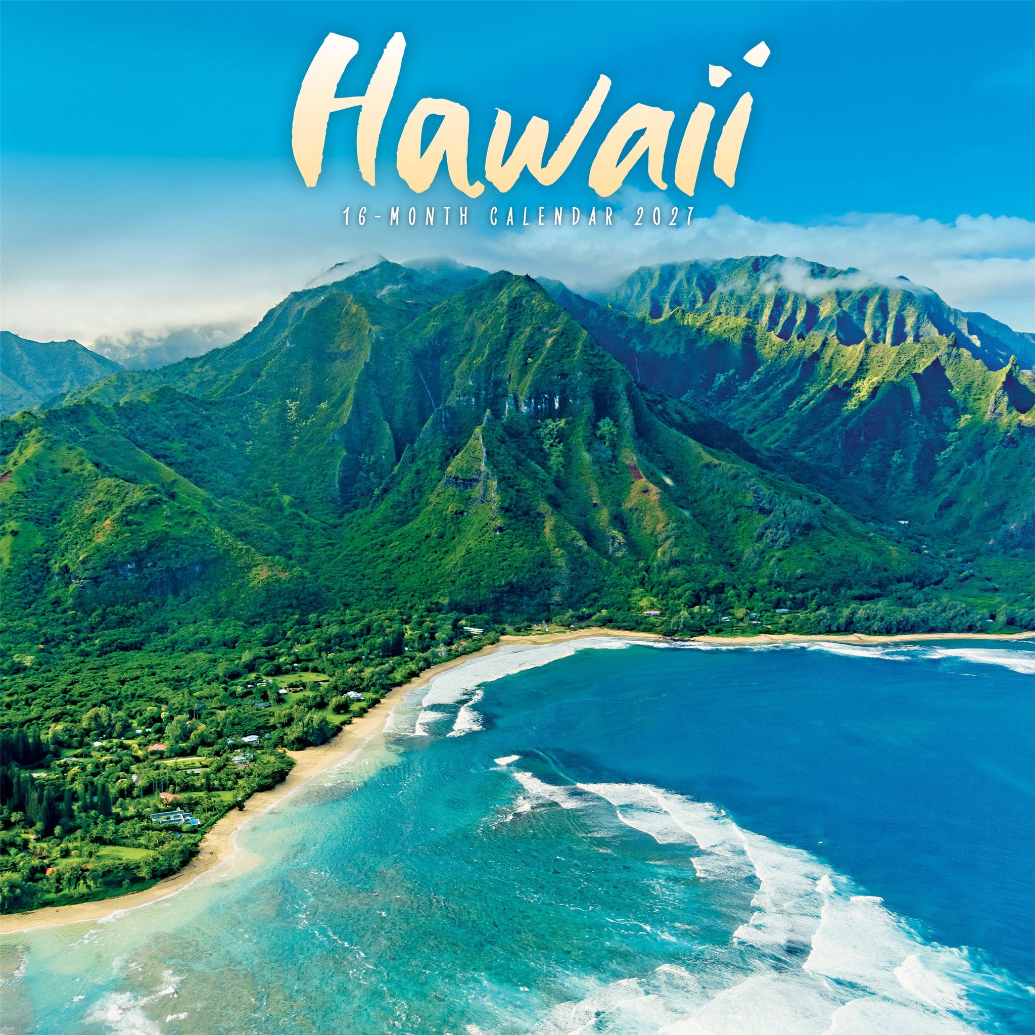 Calendrier mural Hawaii 2027