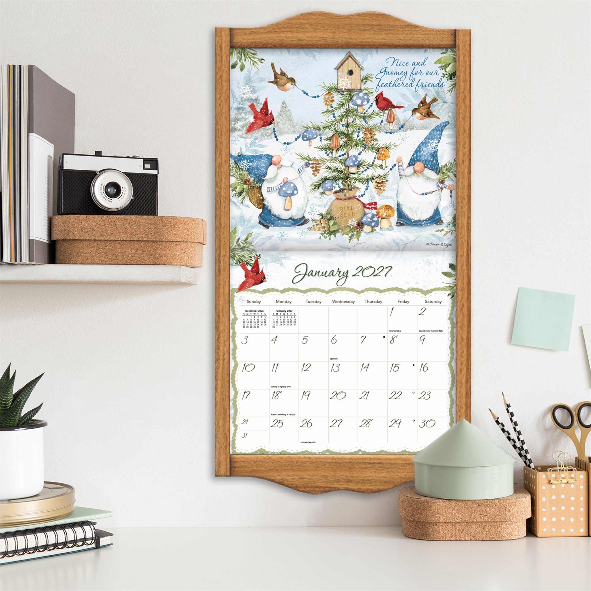 Gnome Sweet Gnome Special Edition with Print 2027 Wall Calendar