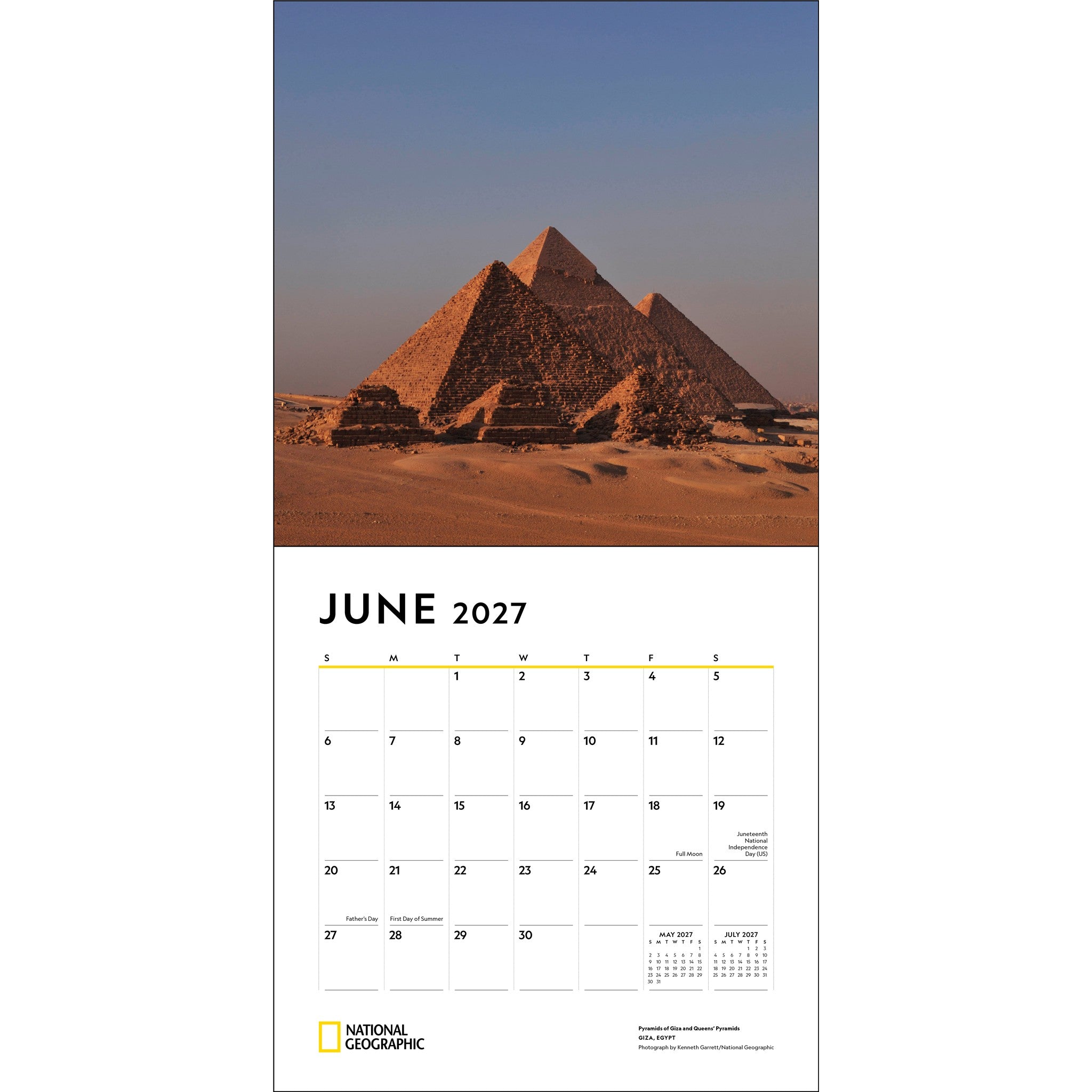 National Geographic: Journeys of a Lifetime 2027 Wall Calendar - Online Only