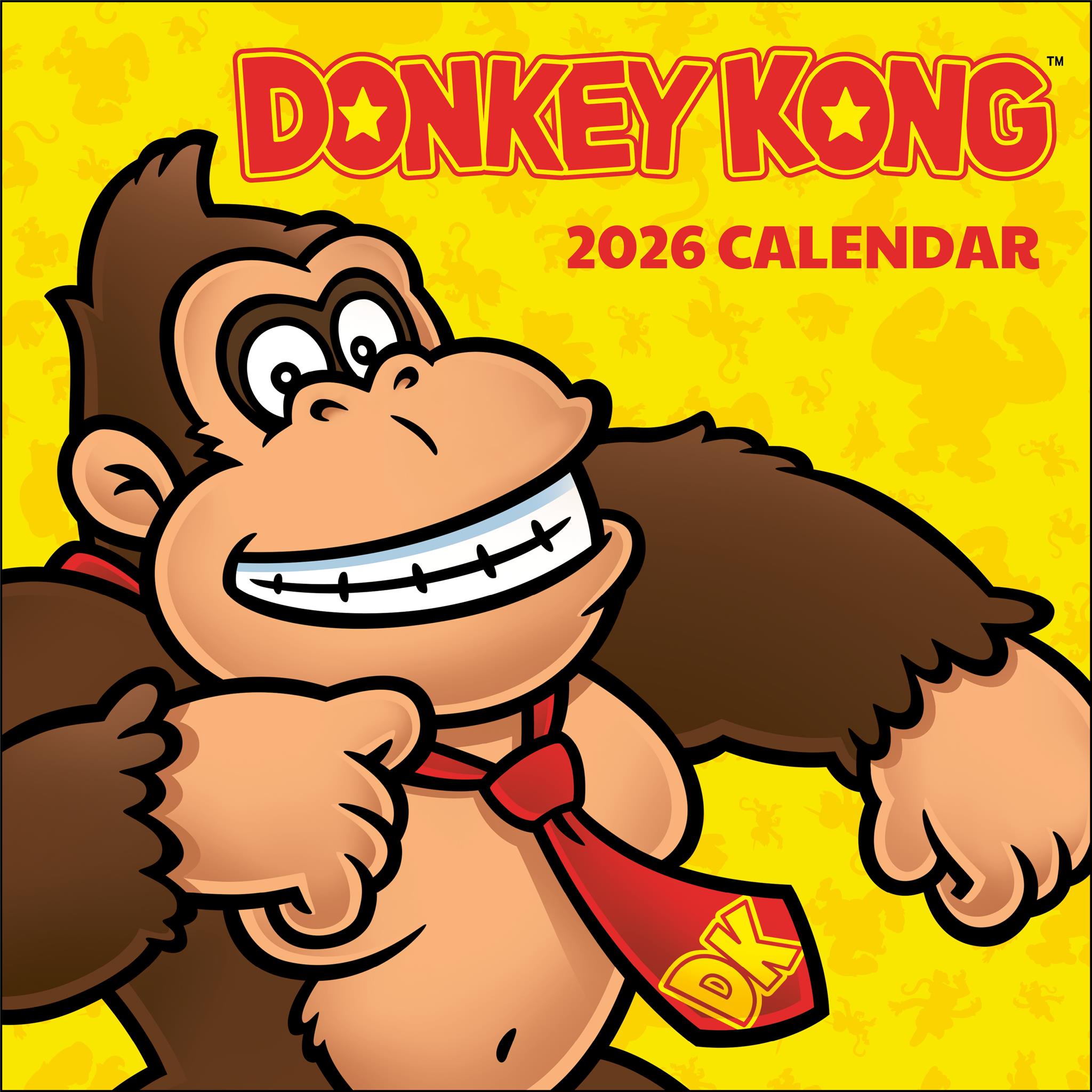 Calendrier mural Donkey Kong 2026 - Disponible uniquement en ligne