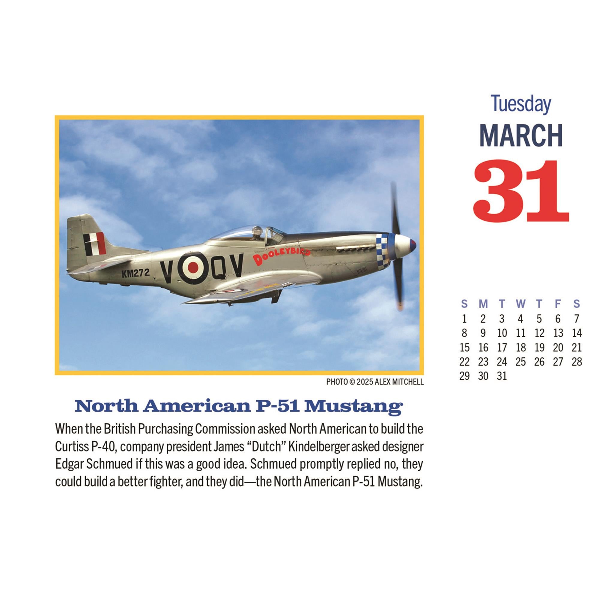 Golden Age Of Flight Box  2026 Calendar