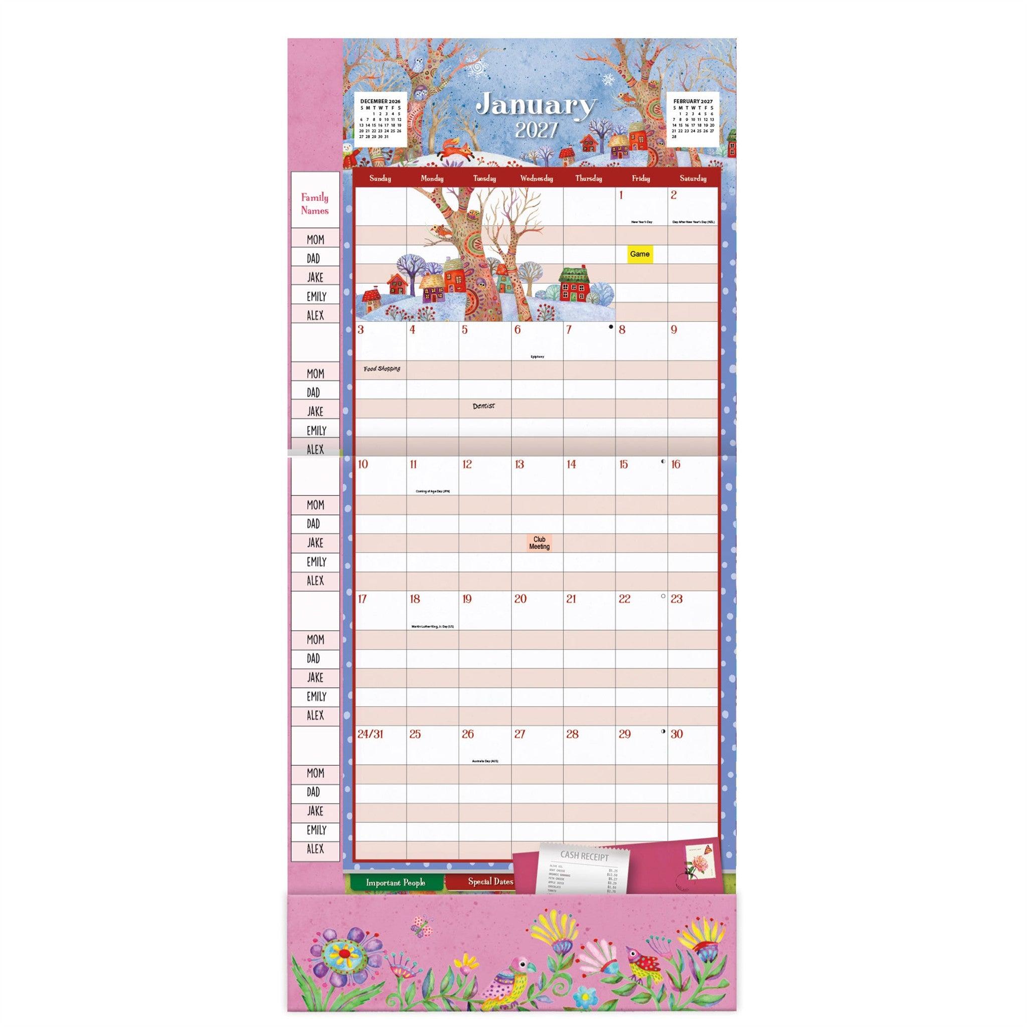 Calendrier mural Simply Grateful Plan-It 2027 – Exclusivité en ligne