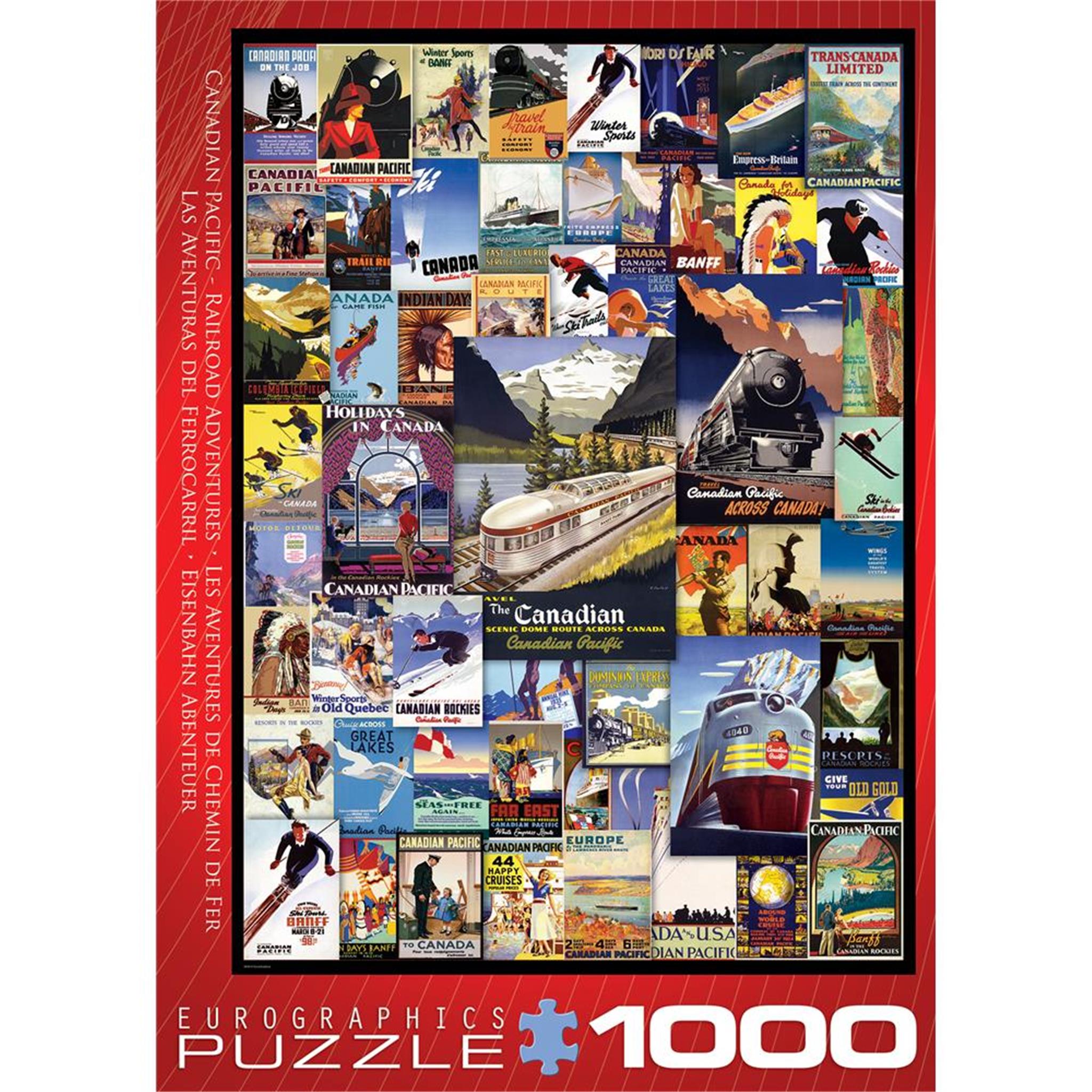 Canadian Pacific Railroad Adventures 1000 Piece Puzzle - Online Only