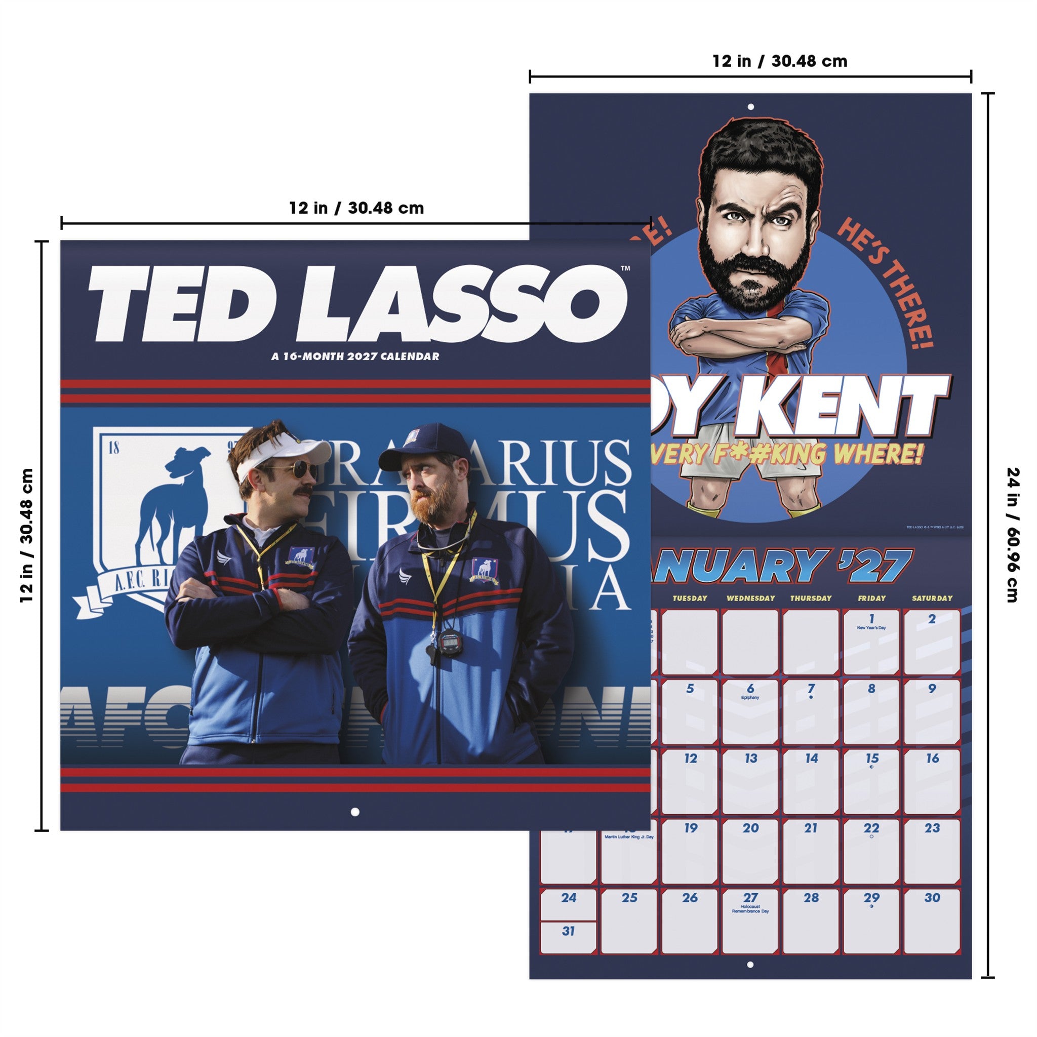 Calendrier mural Ted Lasso 2027