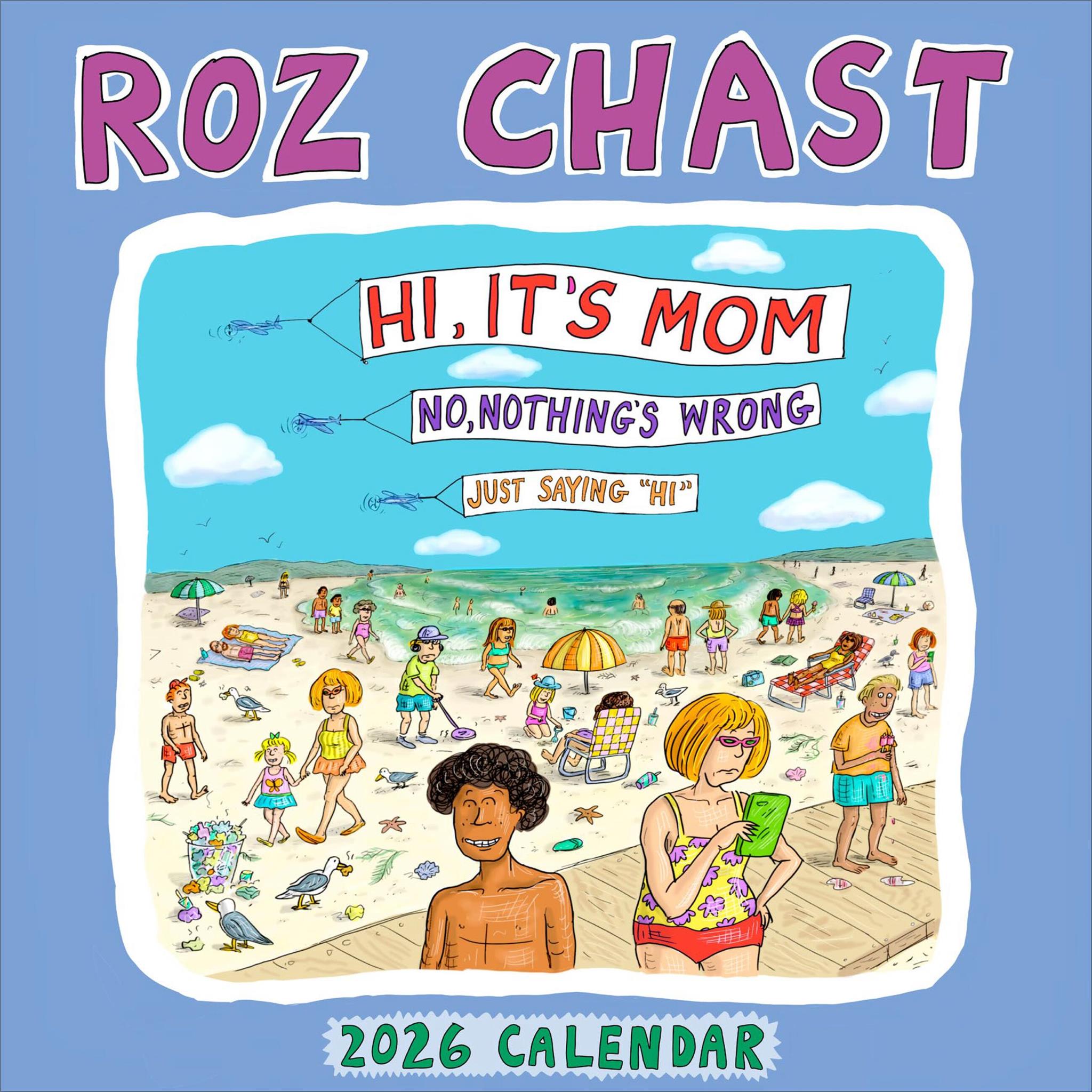 Calendrier mural Roz Chast 2026 - Disponible uniquement en ligne