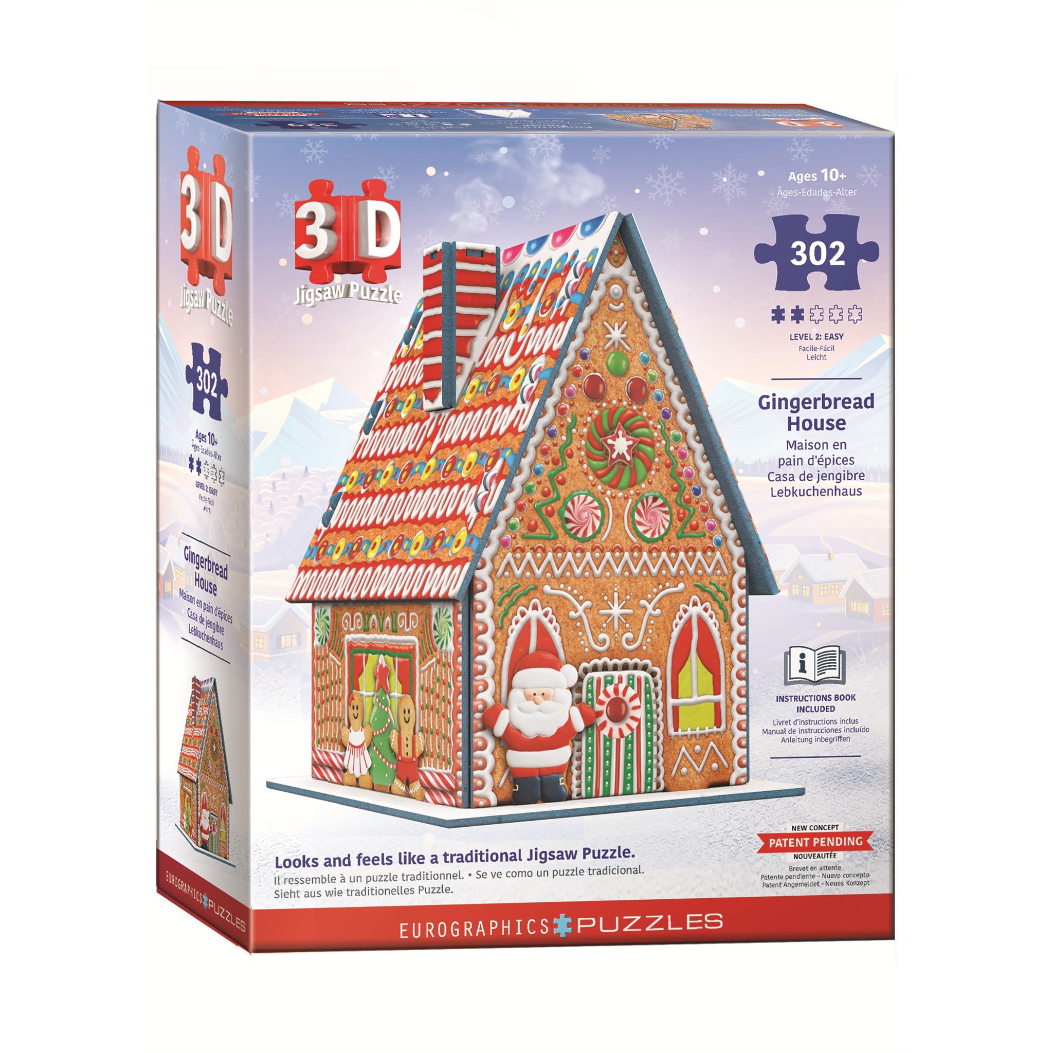 Puzzle 3D Maison en pain d'épice 302 pièces