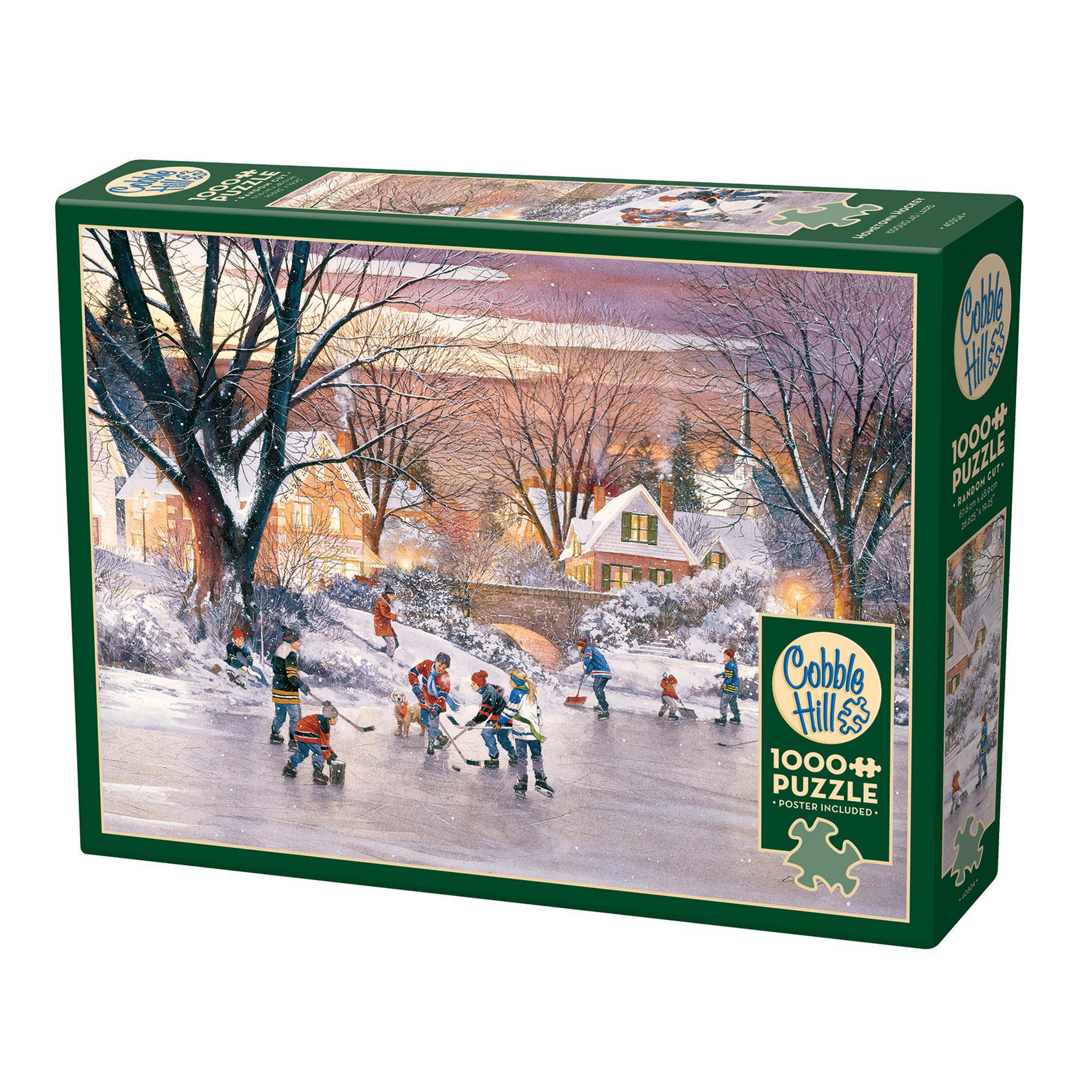 Puzzle exclusif Hometown Hockey de 1000 pièces Cobble Hill