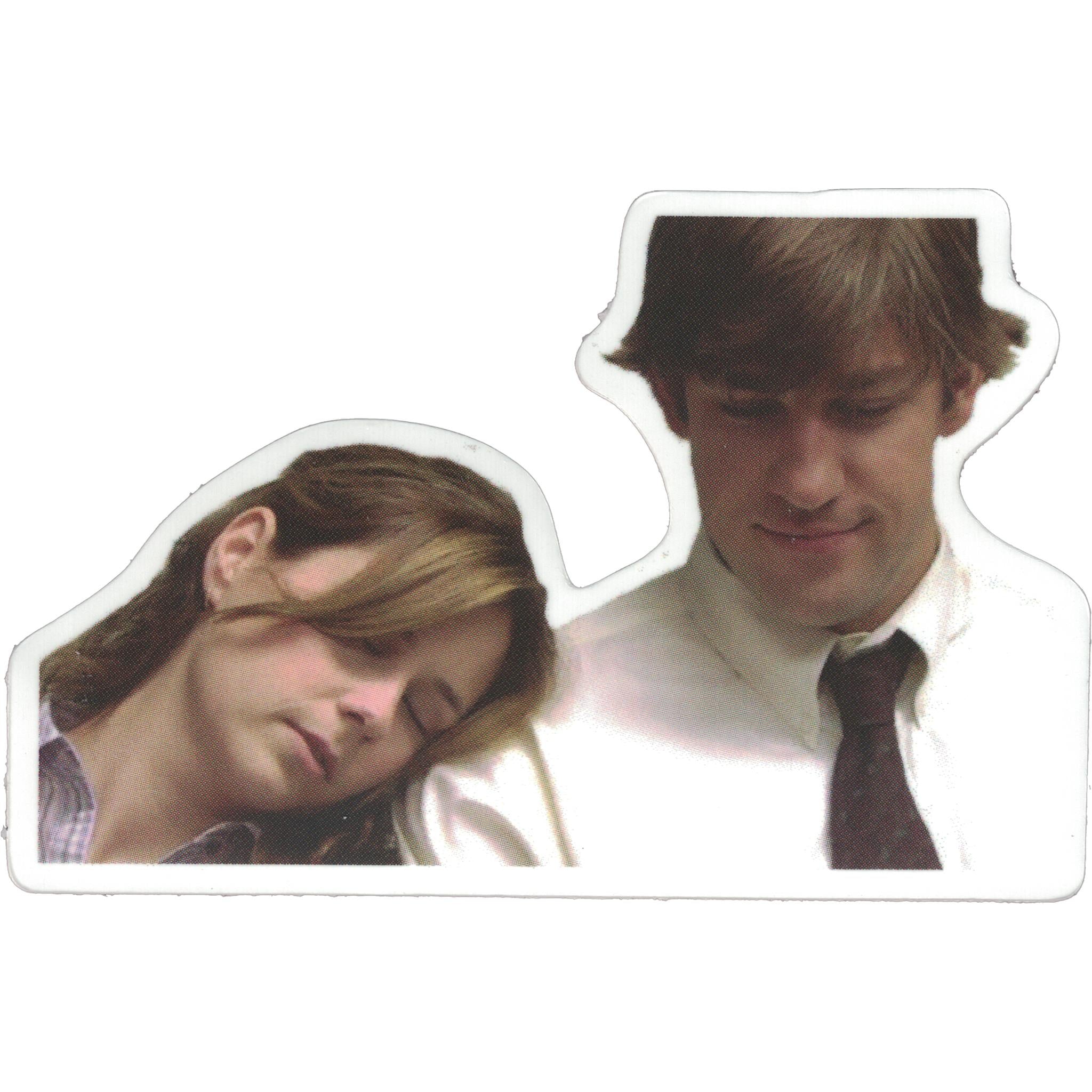Autocollant en vinyle Jim et Pam
