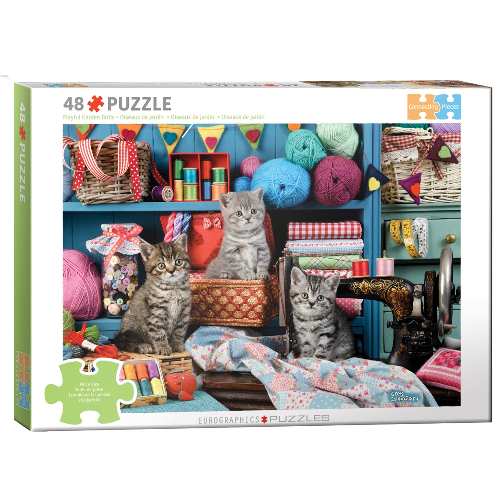 Puzzle de 48 pièces « Chatons dans l'atelier de couture »
