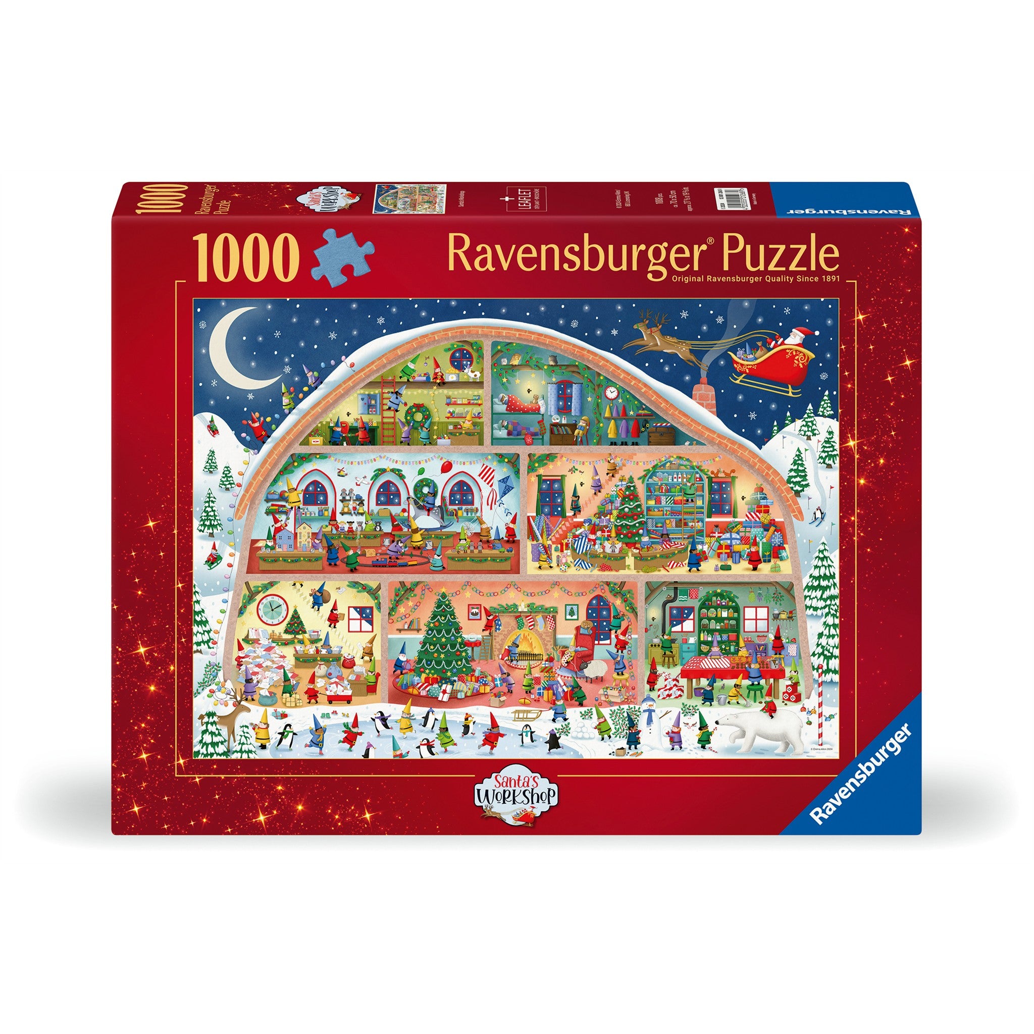Puzzle de 1000 pièces « L'atelier du Père Noël »